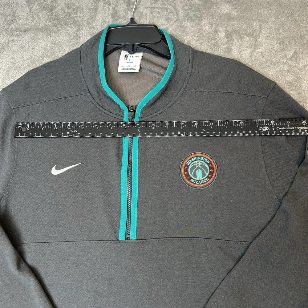 Nike Washington Wizards Half Zip Pullover Men's Sz XL Gray City‎ Edition Dri-Fit
